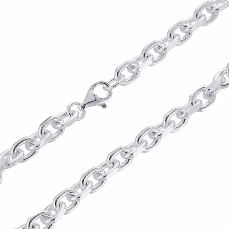 Enkel ankerhalskedja i silver 60 cm x 6,2 mm