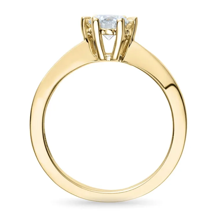 0,50 ct lab grown diamant ring i 14  karat guld 0,50 ct
