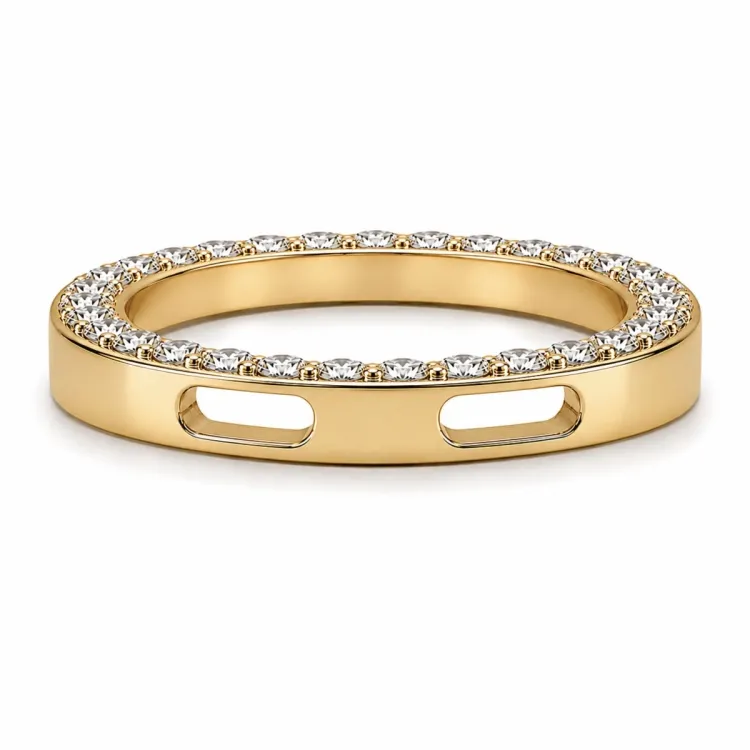 runt lab grown diamant hängen i 14  carat guld 0,53 ct
