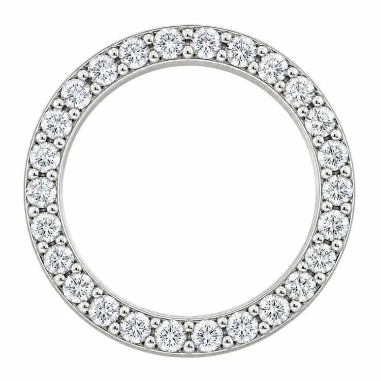 runt lab grown diamant hängen i 14  carat vitguld 0,53 ct