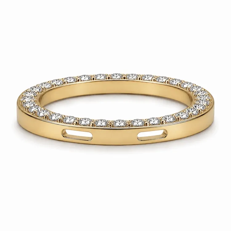 runt lab grown diamant hängen i 14  carat guld 1,03 ct