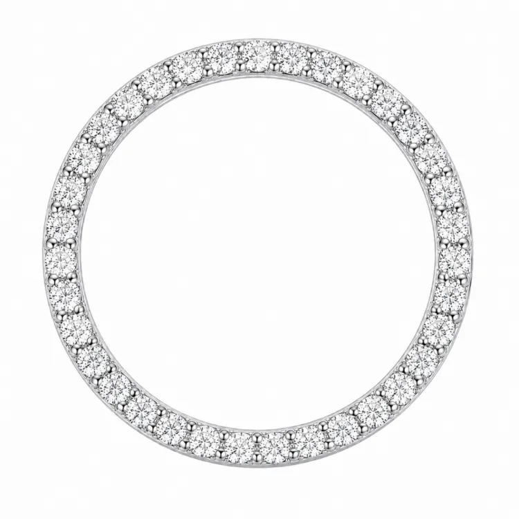 runt lab grown diamant hängen i 14  carat vitguld 1,03 ct