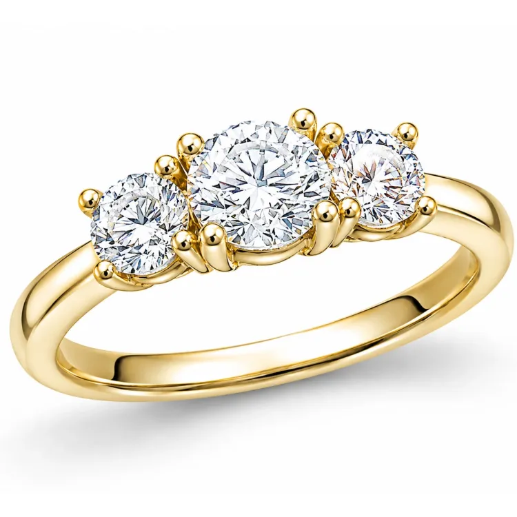 lab grown diamant ring i 14  karat guld 0,50 ct 0,52 ct