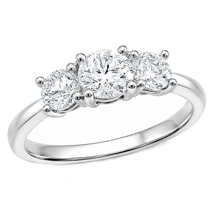 lab grown diamant ring i 14  karat vitguld 0,50 ct 0,52 ct