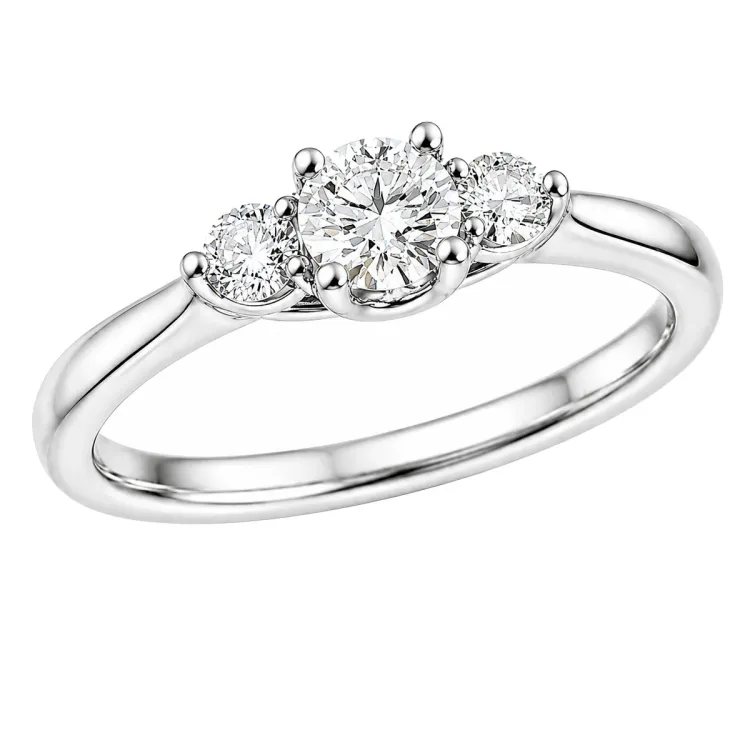 lab grown diamant ring i 14  karat vitguld 0,25 ct 0,16 ct