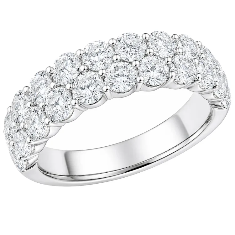 lab grown diamant ring i 14  karat vitguld 2,5 ct