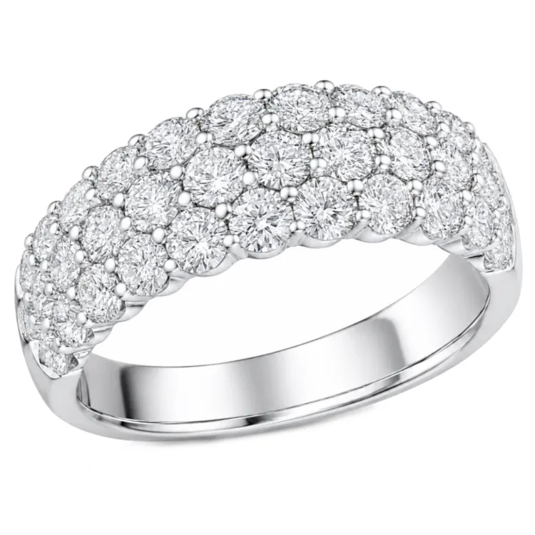 lab grown diamant ring i 14  karat vitguld 2,04 ct