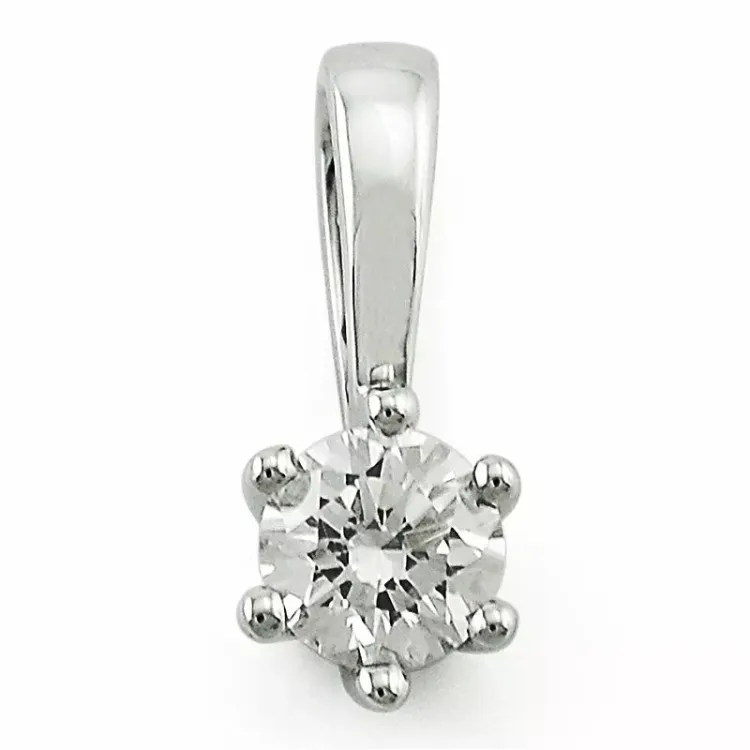 0,20 ct lab grown diamant hängen i 14  carat vitguld 0,20 ct