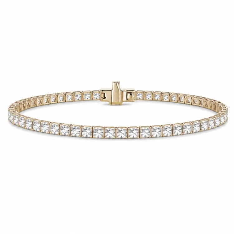 tennisarmband 2,86 ct i 14  karat guld