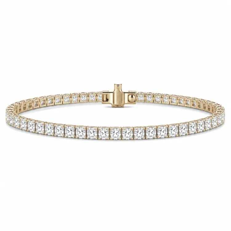 tennisarmband 5,00 ct i 14  karat guld