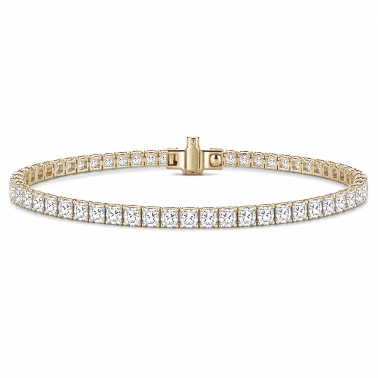 tennisarmband 4,36 ct i 14  karat guld