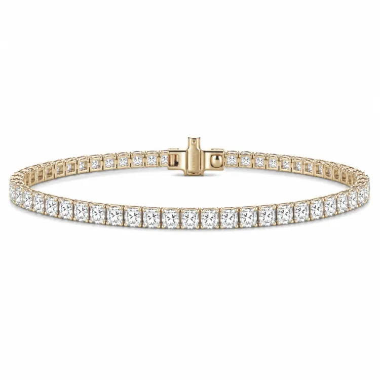 tennisarmband 4,64 ct i 14  karat guld