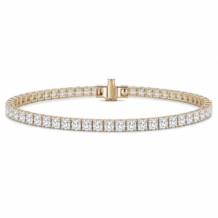 tennisarmband 5,36 ct i 14  karat guld