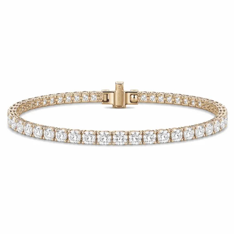 tennisarmband 7,39 ct i 14  karat guld