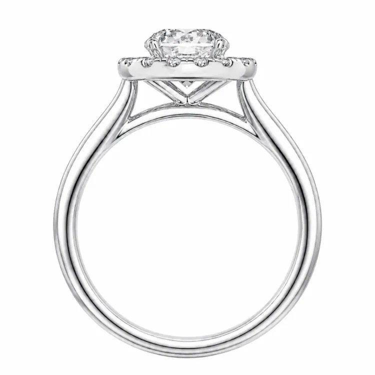 lab grown diamant ring i 14  karat vitguld 1,0 ct 0,21 ct