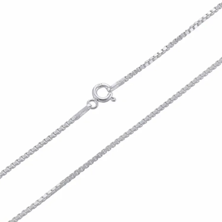 kort veneziahalskedja i silver 38 cm x 1,2 mm