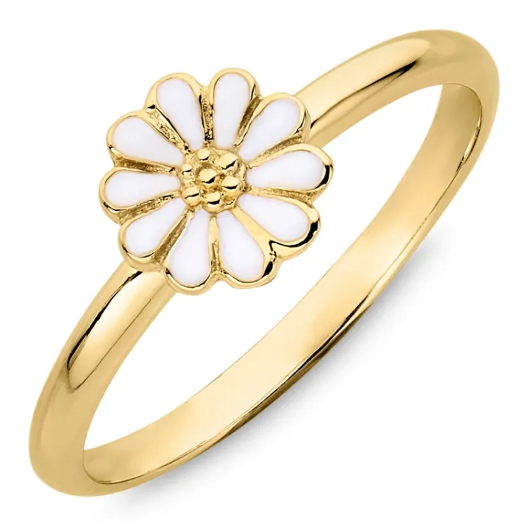 prästkrage ring i förgyllt silver - Maggie