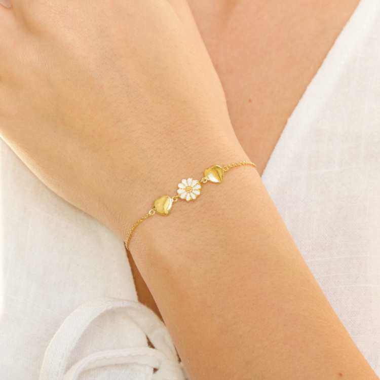 prästkrage armband i förgyllt silver - Maggie