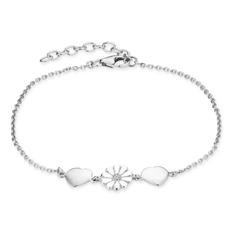 prästkrage armband i silver - Maggie