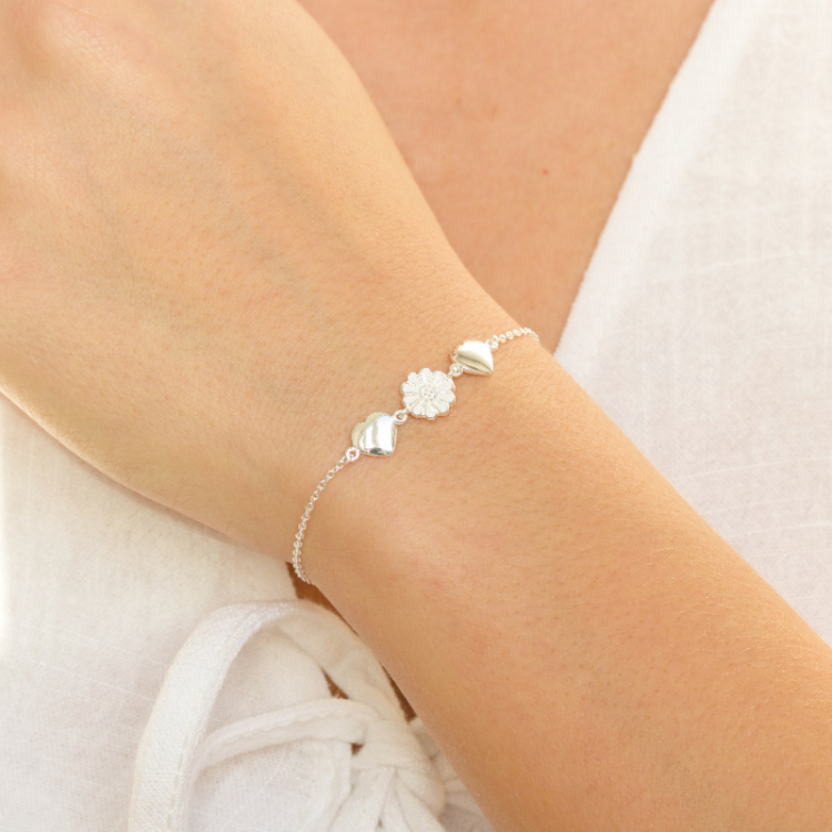 prästkrage armband i silver - Maggie