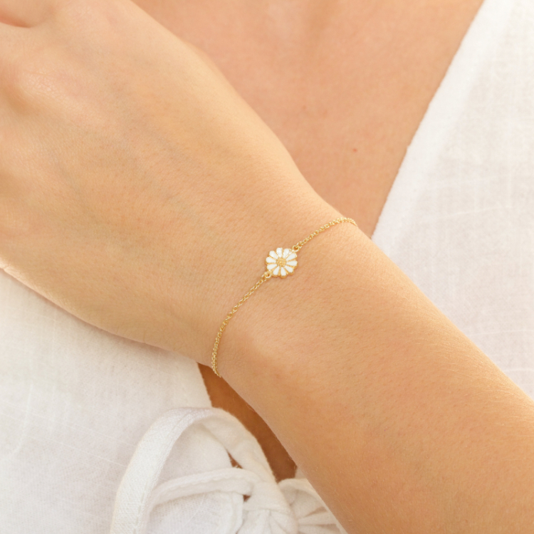 prästkrage armband i förgyllt silver - Maggie