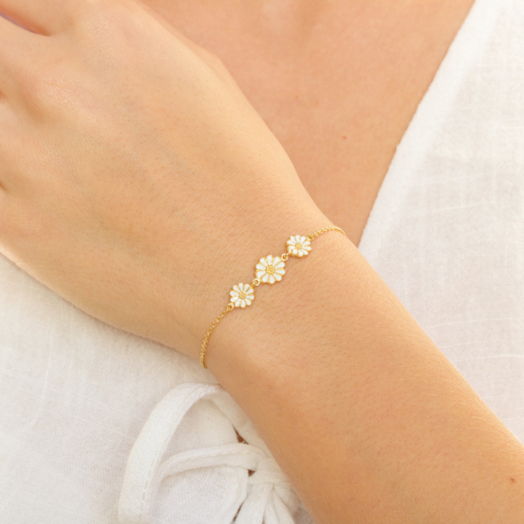 prästkrage armband i förgyllt silver - Maggie