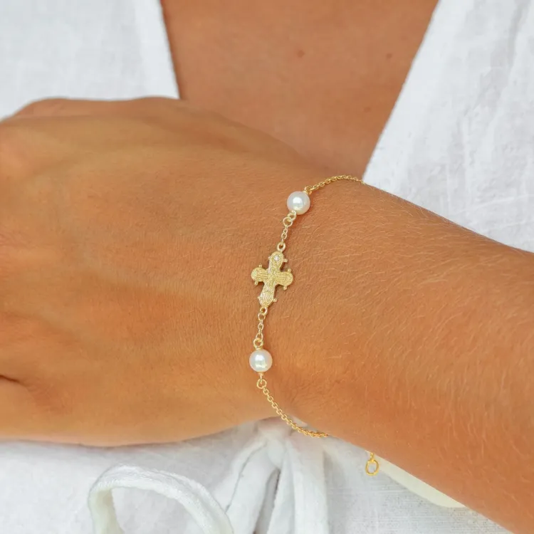 dagmarkors lab grown diamant armband i förgyllt silver