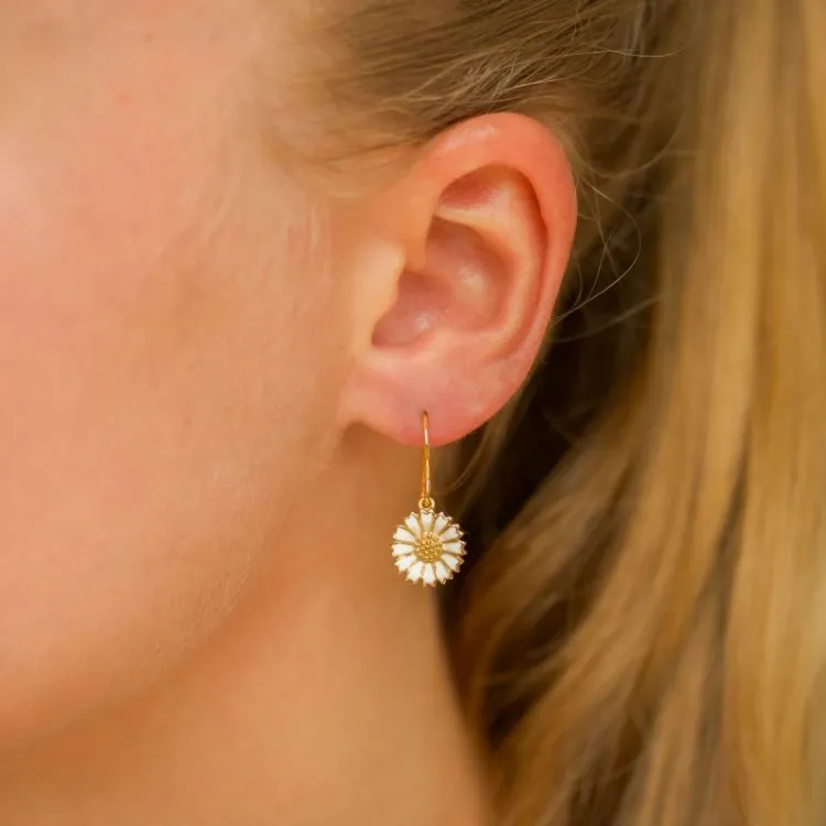 11 - 12 mm prästkrage örhängen i förgyllt silver - Marie