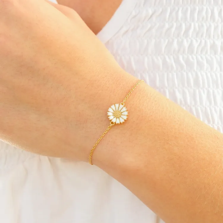 11 mm prästkrage ankerarmband i förgyllt silver med prästkrage hanger i förgyllt silver - Marie