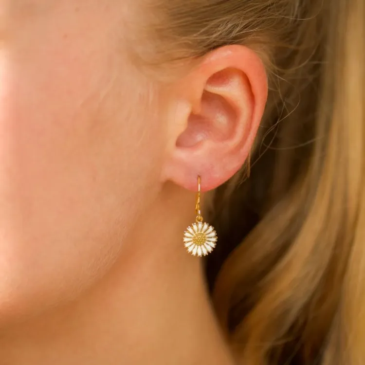 12 mm prästkrage örhängen i förgyllt silver - Marie