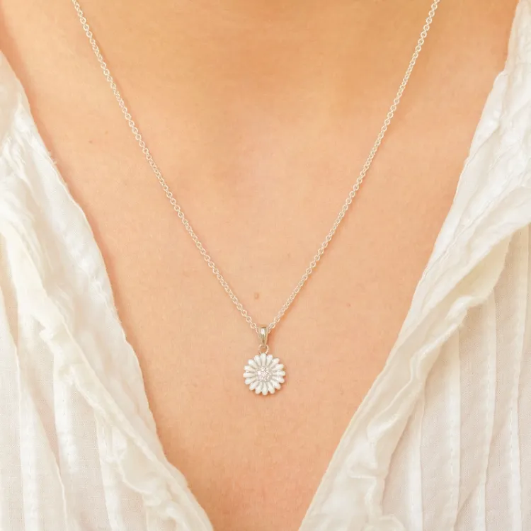 12 mm prästkrage halsband i silver - Matilda