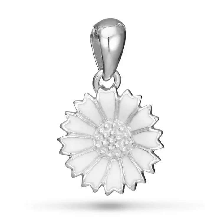 12 mm prästkrage hängen i rhodinerat silver - Marie