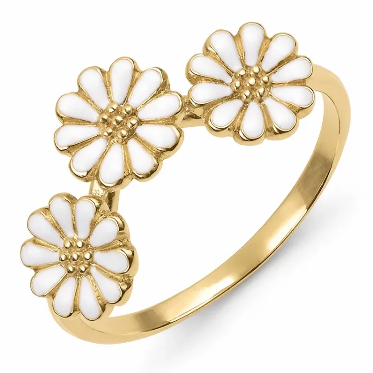 7 mm prästkrage ring i förgyllt silver - Maggie