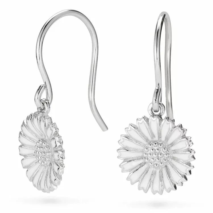 12 mm prästkrage örhängen i silver - Marie