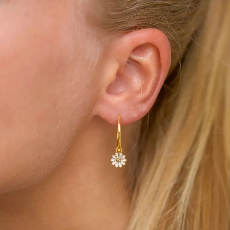 18 mm prästkrage creol i förgyllt silver - Maggie