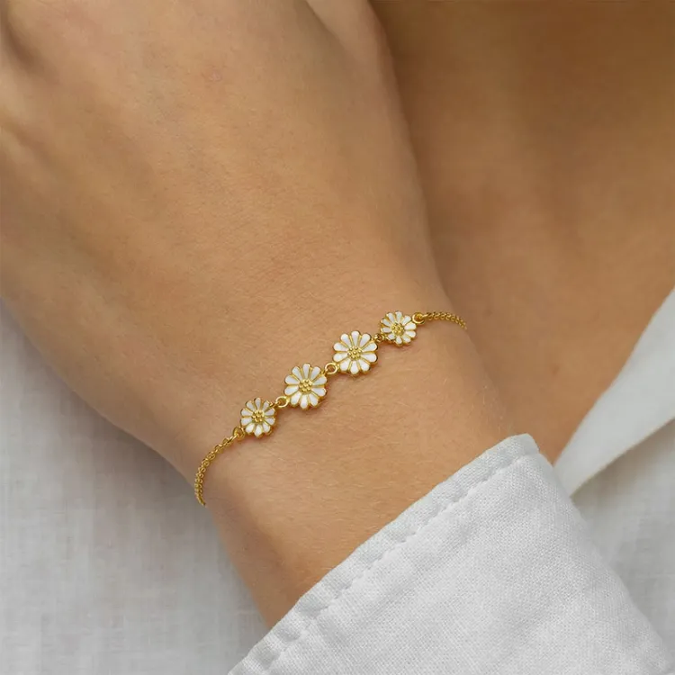 prästkrage armband i förgyllt silver - Maggie
