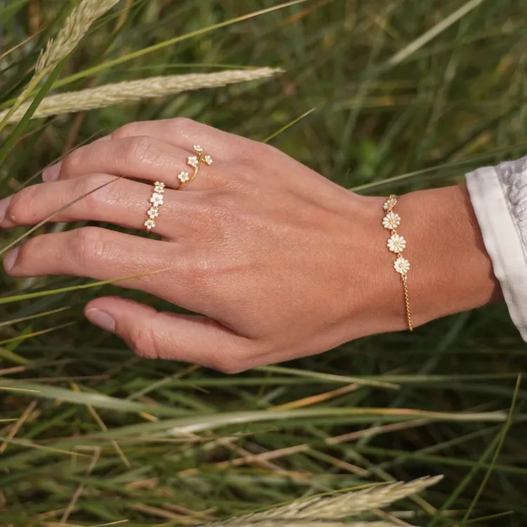 prästkrage armband i förgyllt silver - Maggie
