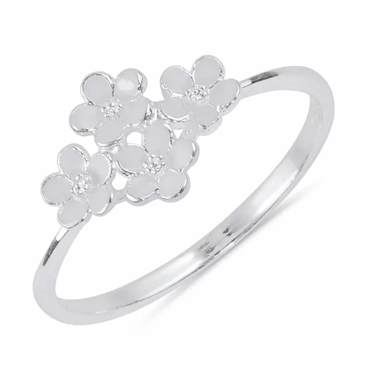 prästkrage ring i silver - Majse