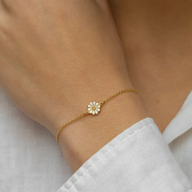prästkrage armband i förgyllt silver - Maggie