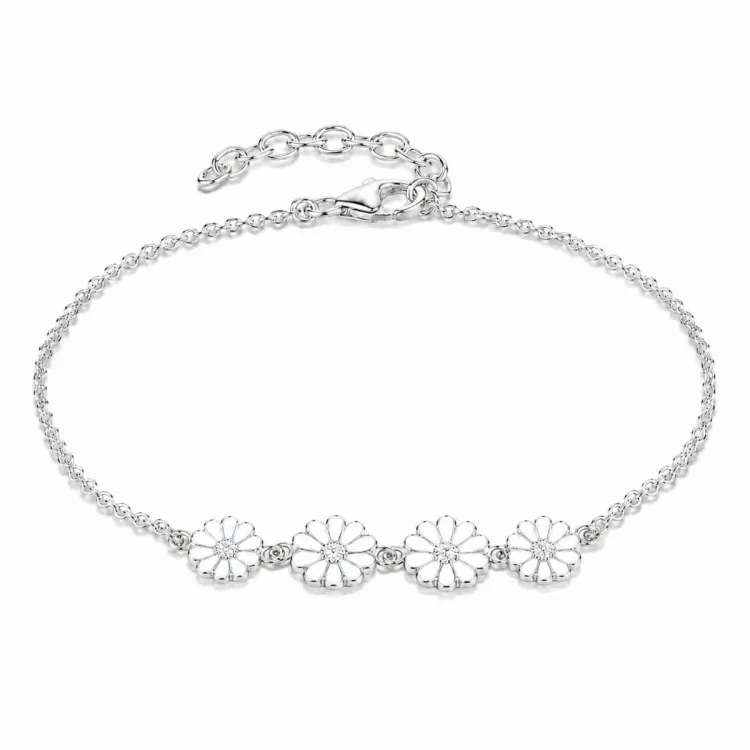prästkrage armband i silver - Maggie