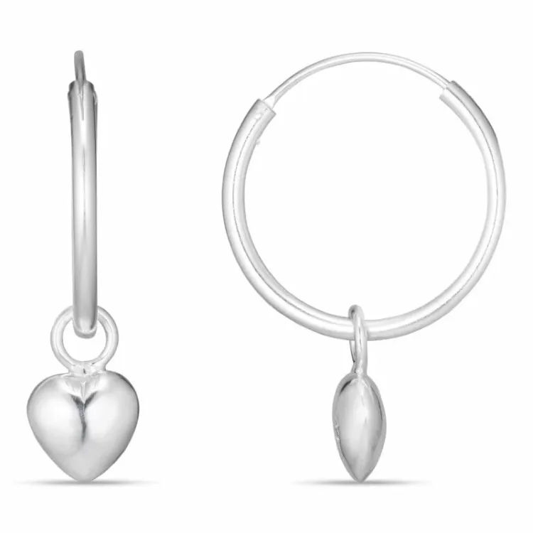 Kollektionsprov hjärta creol i silver