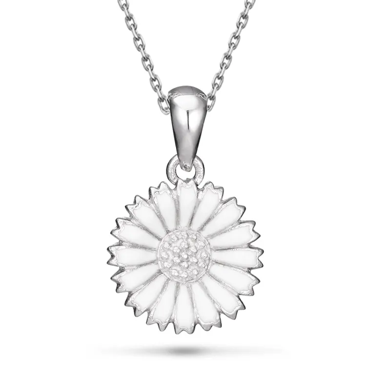 10 mm prästkrage halsband i silver - Marie