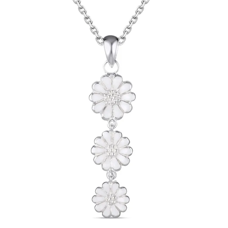 prästkrage halsband i silver - Maggie
