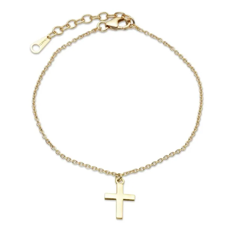 kors armband i förgyllt silver - Amoré