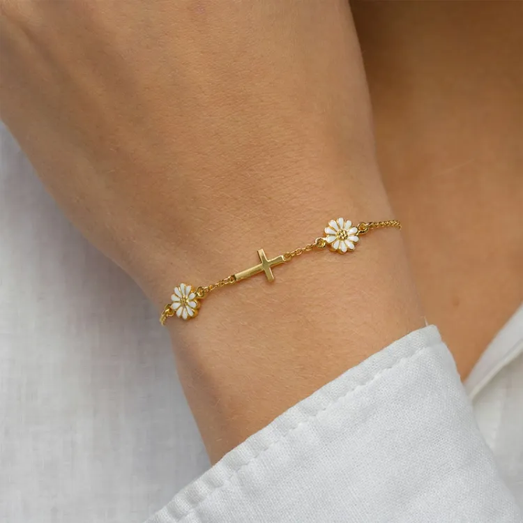 prästkrage armband i förgyllt silver - Maggie