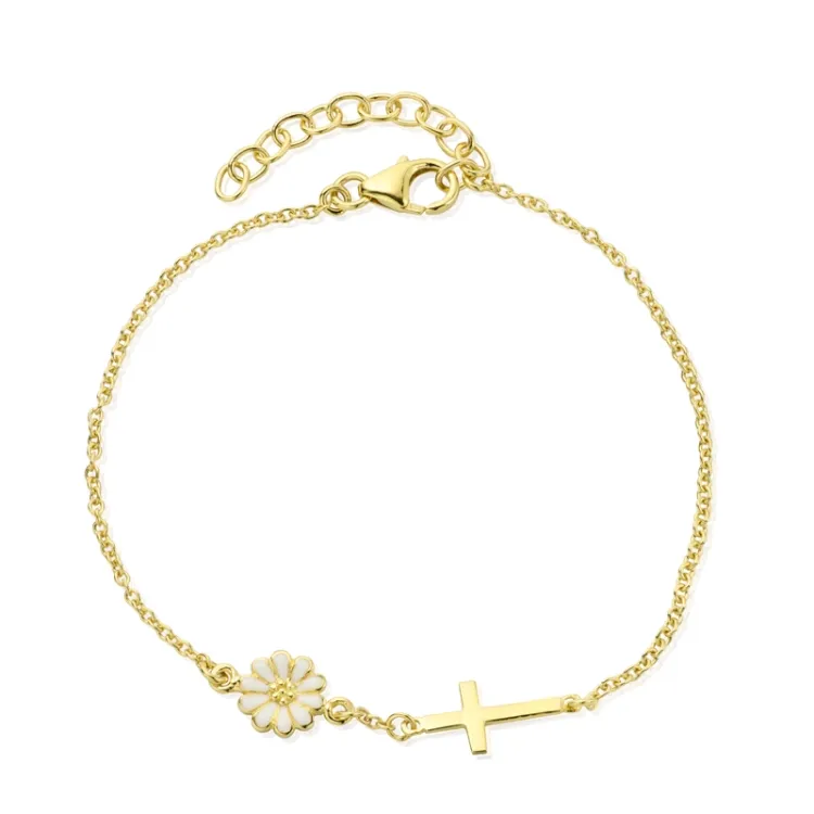 prästkrage armband i förgyllt silver - Marie