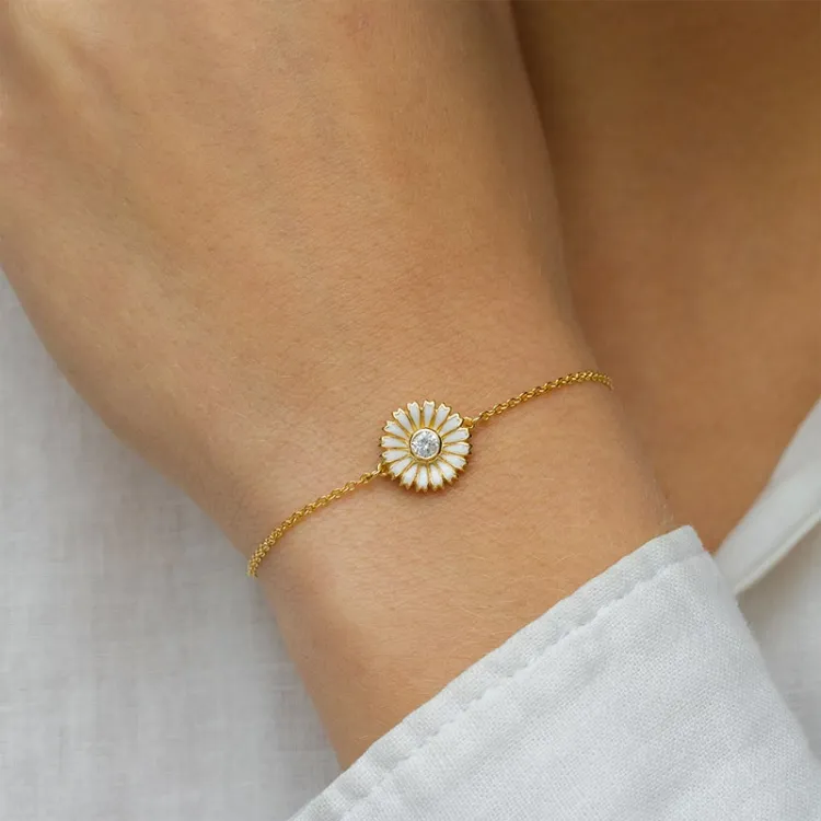 prästkrage armband i förgyllt silver - Marie