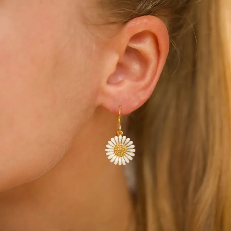 14,5 mm prästkrage örhängen i förgyllt silver - Matilda
