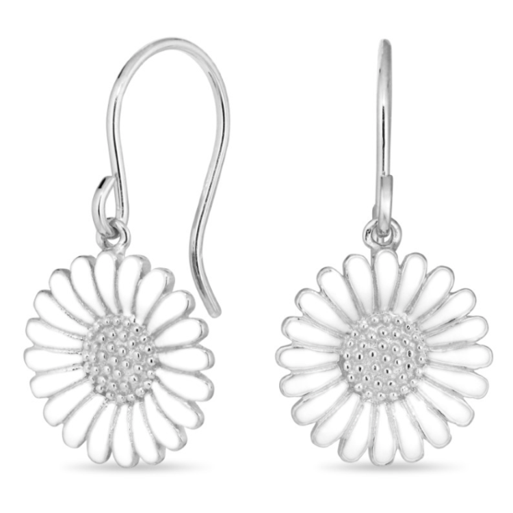 14,5 mm prästkrage örhängen i silver - Matilda