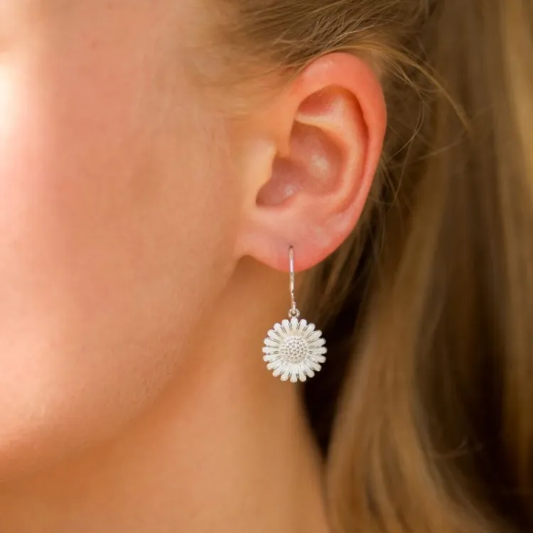 14,5 mm prästkrage örhängen i silver - Matilda